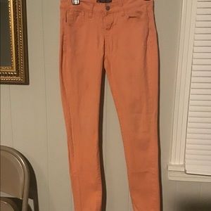 Peach wax jeans